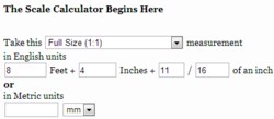 Full size measures